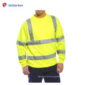 2017 Novo Hi Viz Segurança Camisola Suor Tiras Refletivas Roupas de Trabalho Dos Homens Jumper Top Para O Outono